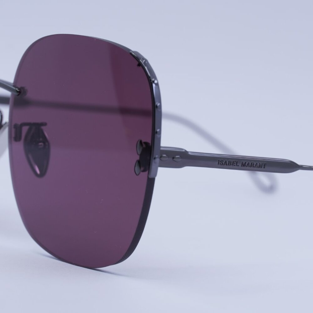 Final Price! Isabel Marant IM 0055/S 0KJ1 U1 Ruthenium/Plum Sunglasses - Picture 6 of 11